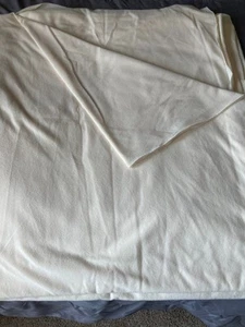 Ivory Colored Fabric - Lightweight Brushed Velour - Picture 1 of 4