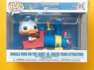 Funko Pop Trains Disneyland 65th Donald Duck On Casey Jr. Train #01 Excellent - Picture 1 of 6