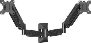 Dual Monitor Wall Mount for 17-32 Inch Screens, Gas Spring Computer Wall Mount - Picture 1 of 7
