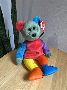 Ty Beanie Baby Frankenteddy Halloween Teddy Bear 9" Bear NWT DOB 10/31/2001 - Picture 1 of 7