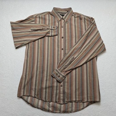 Red Head Brand Co Men’s Button Down Shirt L Multicolor Striped Casual - Image 1 of 4