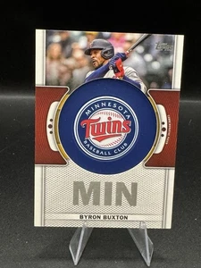 Byron Buxton 2023 Topps Series 1 Commemorative Team Logo Patch #TLP-BBX Twins - Picture 1 of 2
