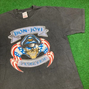 Camisa De Colección Bon Jovi Forever Para Hombres XL Negra 2000 Euro Crush Tour Concierto Y2K - Imagen 1 de 11