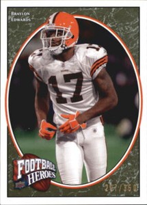 2008 Upper Deck Football Heroes Green Parallel Singles xxx/350 - You Choose