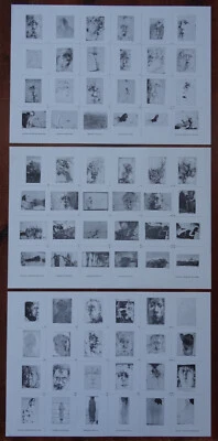 Horst Janssen  " 3 Katalogvordrucke  Galerie Neubauer-Wohlang "  je handsigniert - Bild 1 von 4