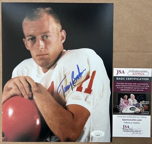 TERRY BAKER SIGNED 8x10 PHOTO *JSA COA* AUTO’D OREGON STATE BEAVERS 1962 HEISMAN - Picture 1 of 1