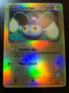 Tarjeta de Pokémon Reverse Holo Team Aqua's Chinchou 49/95 Ex Team Magma vs Team Aqua - Imagen 1 de 2