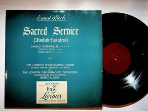 Sacred Service Avodath Hakodesh Ernest Bloch Marko Rothmuller Vinyl LP Record - Picture 1 of 4