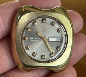Vintage RODANIA Dreamatic Herren Day Date Automatik Uhr 17 Jewel läuft - Bild 1 von 6