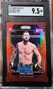 2022 Prizm UFC Paul Craig Red Prizm Rookie RC /299 SGC 9.5 - Picture 1 of 2