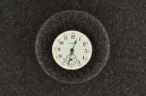 VINTAGE 10/0 SIZE ELGIN OPENFACE POCKETWATCH MOVEMENT GRADE 405 FOR PARTS - Picture 1 of 2