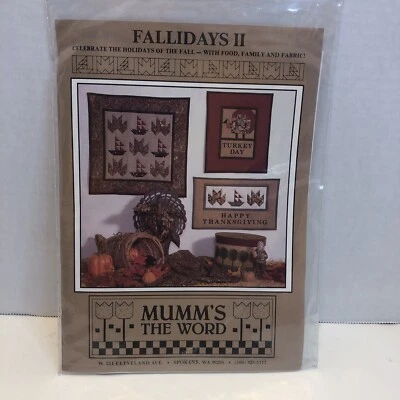 Fallidays 2 Quilt Pattern Mumm's the Word Thanksgiving - Image 1 of 3