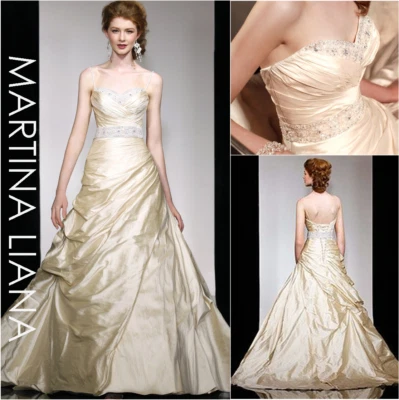 1 🟣 Martina Liana  |  ML288 |  Size 12  |  Ivory Silk Wedding Dress - image 1 of 4