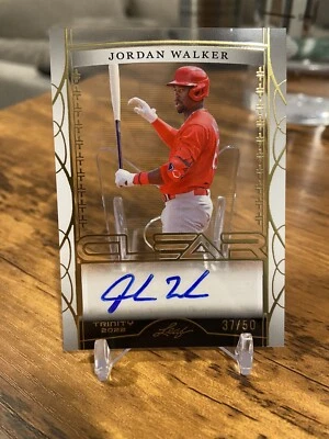 2022 Jordan Walker Leaf Trinity Clear Rookie Auto #/50 - St. Louis Cardinals🔥📈 - Image 1 of 2