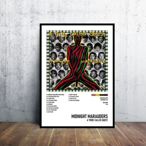 Póster álbum Midnight Marauders A Tribe Called Quest póster de lienzo de música personalizado - Imagen 1 de 5
