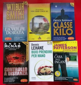 Lotto stock 6 libri tascabili Gialli Lehane McNab Deere Smith Robinson Patterson - Imagen 1 de 1