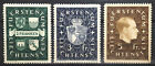 Liechtenstein Briefmarke 1939 Scott # 157-159 Mi 183-185 NEUWERTIG und gebraucht