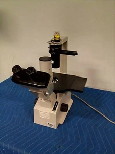 Nikon TMS-F Trinocular Inverted Phase Contrast Microscope w/ Ph 2 DL, Ph 1 DL, 4 - Picture 1 of 12