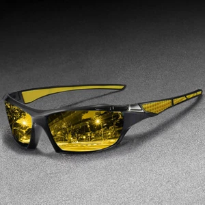 Cycling Sports Goggles for Men Polarized Night Vision Sunglasses Driving Glasses - Picture 1 of 11
