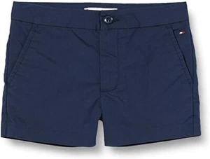 Tommy Hilfiger Essential Woven Short [ Gr. 140 ] Girls Blue New & OVP - Picture 1 of 3