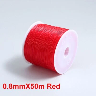 Plastic Crystal Stretch Cords Elastic Line DIY Beading Jewelry Making 0.5-1.2mm - Image 1 of 4