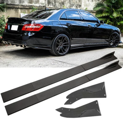 Faldón lateral de fibra de carbono 78,7" + difusor de parachoques trasero para Mercedes-Benz CL200 CL500 Foto 1 de 4