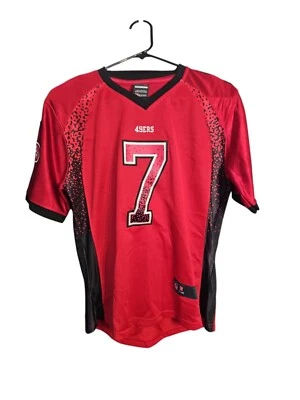 Colin Kaepernick 旧金山 49 人队 NFL #7 球衣 青少年 L 耐克 On Field 红色 — 第 1/4 张图片