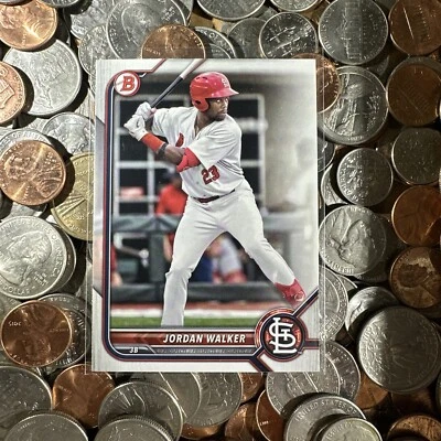 2022 Bowman Paper Jordan Walker Prospect Card # BP-20 St. Louis Cardinals ⚾ - Image 1 of 2