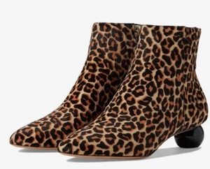 Kate Spade Sydney Lovely Leopard Ankle Boots MSRP $298 Size 11 New - Picture 1 of 12