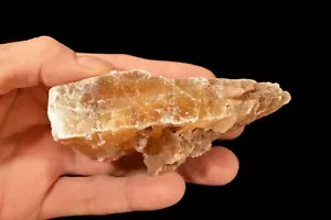 SELENITE DORATA 4 1/2" x 2" 8 oz grado A campione minerale di roccia chakra guarigione - Foto 1 di 1