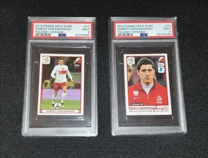 2012 Panini UEFA Euro Robert Lewandowski PSA 9 GEM MINT Poland Rookie #77 #74 - Bild 1 von 3