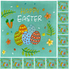 Partyzubehr 100 Ostern Servietten Eier Blumen Tischdeko