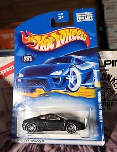 👓Hot Wheels 2001 #204🏁Ferrari 360 MODENA Metalflake Negro⭐Ruedas cromadas PR5 - Imagen 1 de 7
