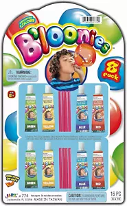 JA-RU Bloonies Magic Plastic Bubbles Globos Paquete Variedad (8 Tubos por Paquete)| K - Imagen 1 de 12