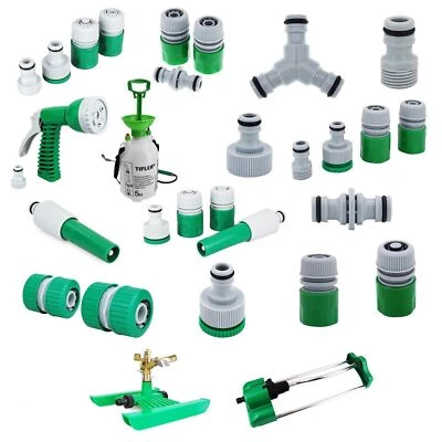 Gartenschlauch Adapter Wasser Anschluss Set, Spritze Hahnanschluss Schlauchstück - Bild 1 von 2