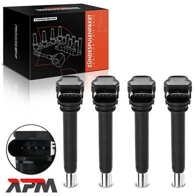 4x Bobina Accensione Modulo per Audi A1 A3 A4 A5 Q5 R8 VW Golf V VI Seat Altea - Immagine 1 di 4