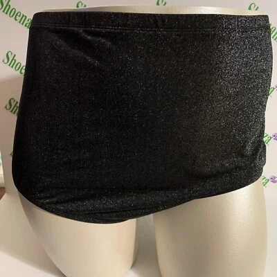 Traje de baño tórrido parte inferior de natación cintura alta calzoncillo negro plateado plus 4 26 Foto 1 de 3