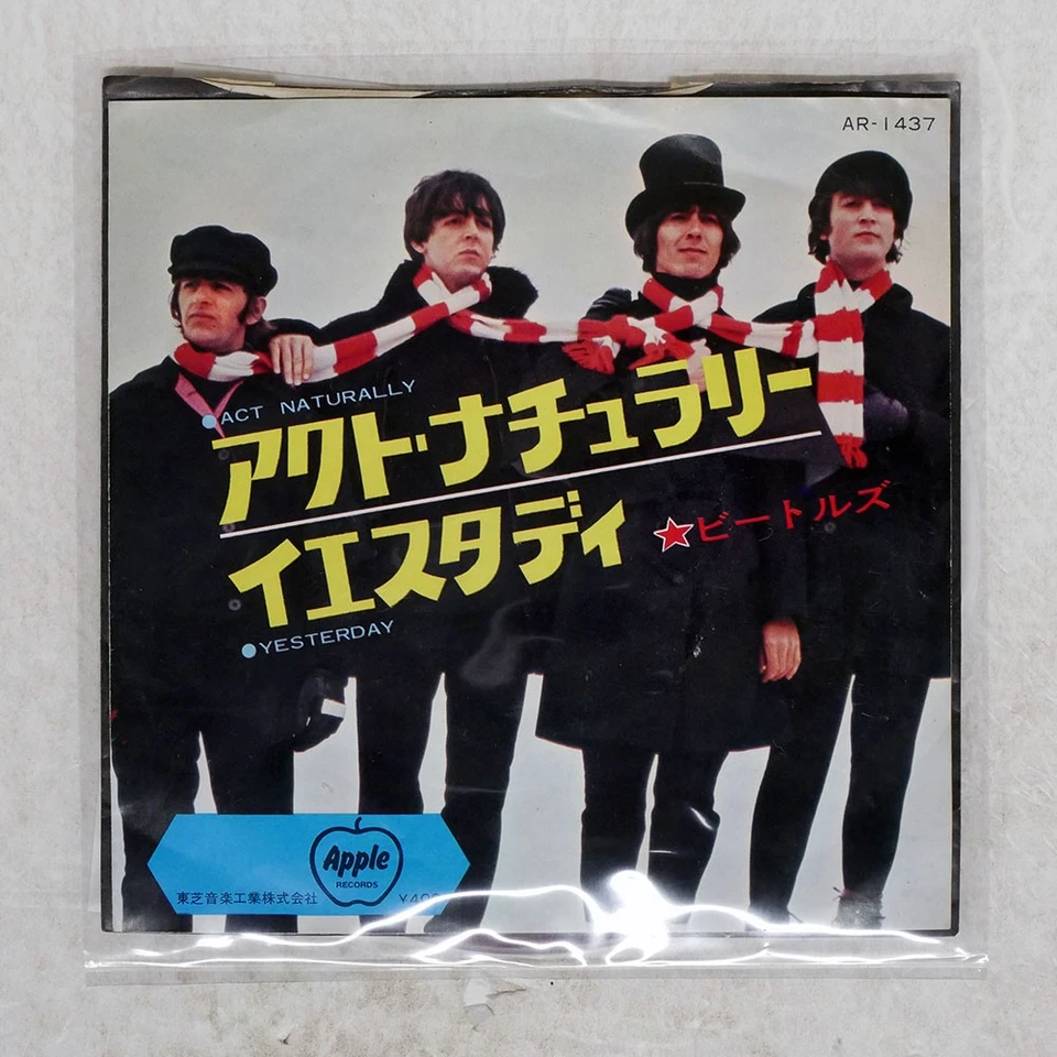 BEATLES ACT NATURALLY / YESTERDAY APPLE AR1437 Japan RED VINYL VINYL 7 - Image 1 of 1