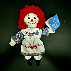Peluche pupazzo vintage Applause Classic Raggedy Ann 8" nuovo con etichetta - Foto 1 di 5