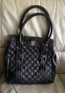 Marc Jacob’s Black Leather Quilted Tote Shoulder Bag - Picture 1 of 15