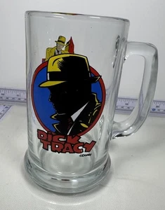 Vintage Dick Tracy Collector Beer Mug Glass RARE - Picture 1 of 7
