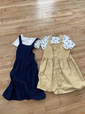 Conjunto de vestido jersey de dos piezas de H&M para niña | 2 conjuntos  Foto 1 de 4