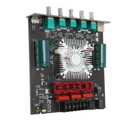 BT Verstärkerplatine 2.1 Kanal Subwoofer HiFi Wireless Sound Power Amp Modul Neu - Bild 1 von 4