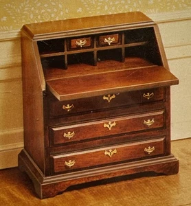 House of Miniatures Kit #40042 1:12 Chippendale Slant Front Desk Circa 1750 NEW! - Picture 1 of 3