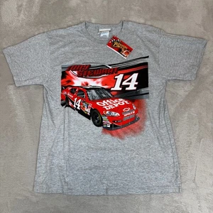 NUEVO CON ETIQUETAS DE COLECCIÓN Camisa de Carreras Winners Circle Tony Stewart #14 NASCAR Para Hombres M Gris - Imagen 1 de 5