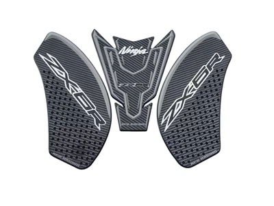 3D Rubber Fuel Gas Tank Pads Protector Decals Compatible With ZX-6R ZX6R 636 - Image 1 of 2