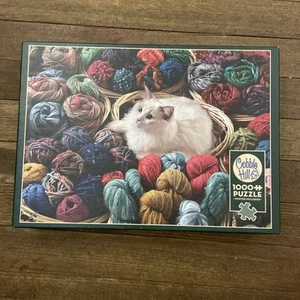 Cobble Hill Cat 1000 Piece Puzzle Complete - Picture 1 of 1