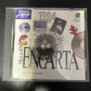 Vintage Microsoft Encarta 1994 Encyclopedia CD-ROM - KC24 - Picture 1 of 3