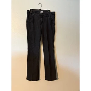 St Johns Bay Bootcut-Jeans Damen Größe 12 Schwarz Denim Komfortbund - Bild 1 von 6