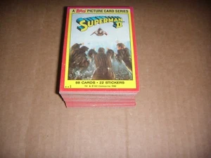 Superman II The Movie 1980 Topps Trading Cards Comp Set 88 Karten ohne Sticker - Bild 1 von 2